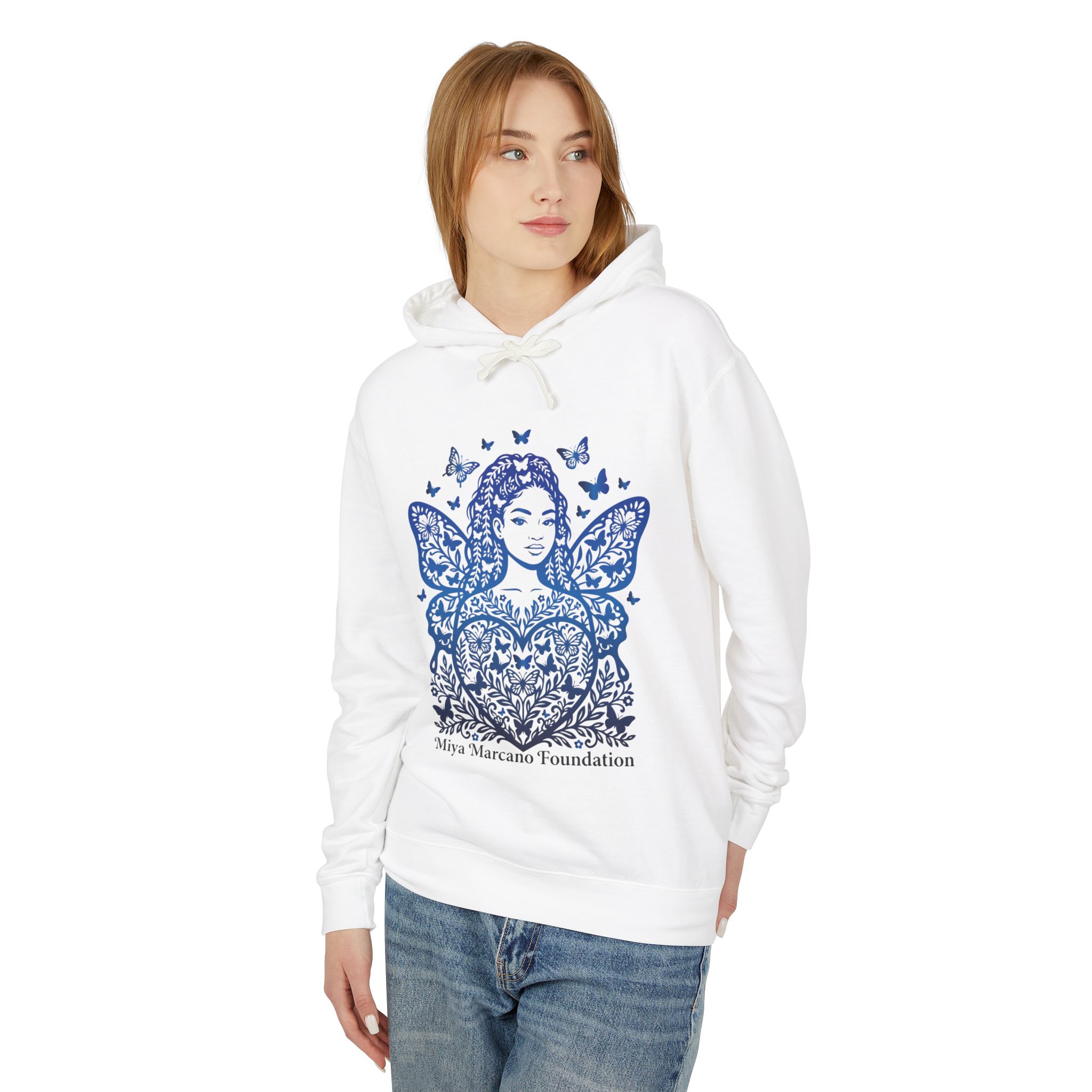 Butterfly Heart Girl Hoodie — Miya Marcano Foundation Tribute - Image 3