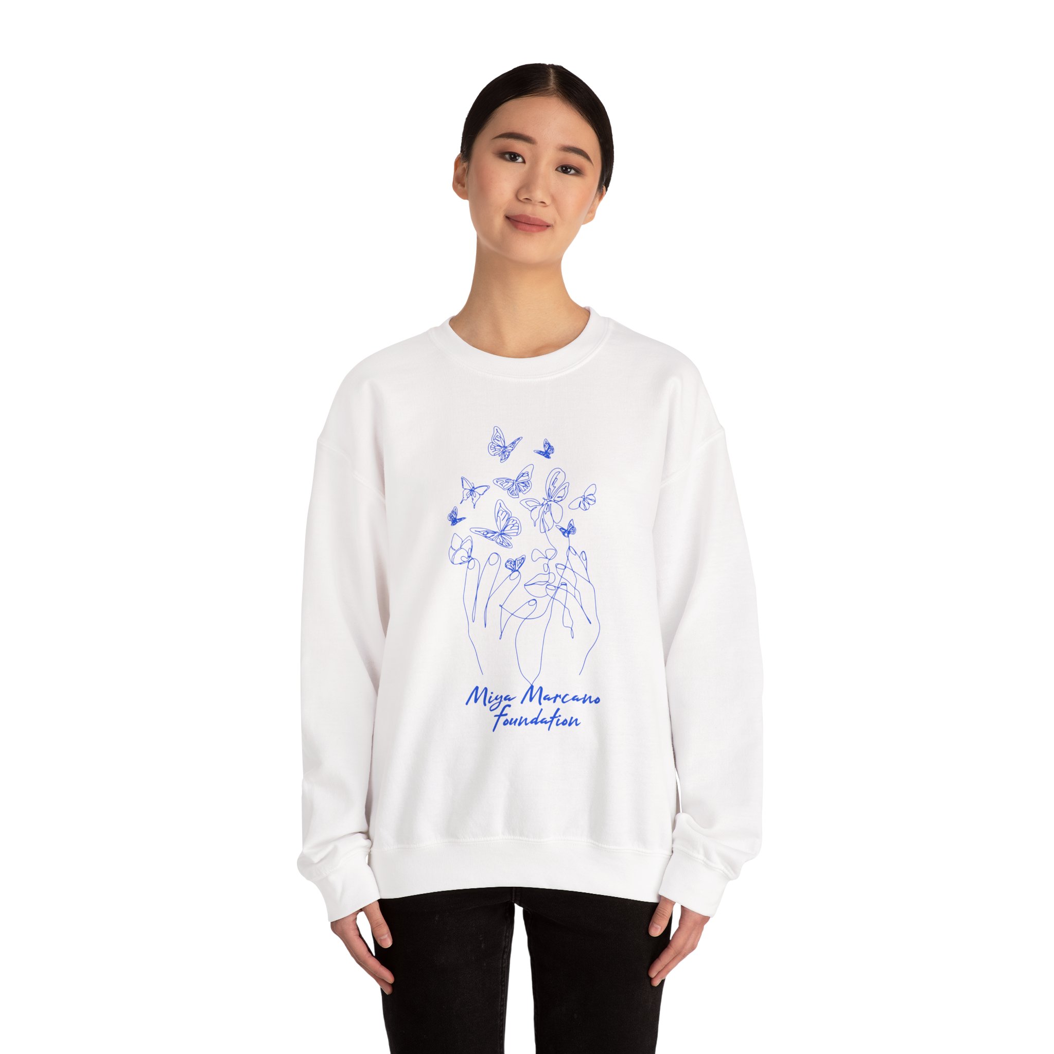Loving Hands Crewneck Sweatshirt | Awareness Support - Image 4