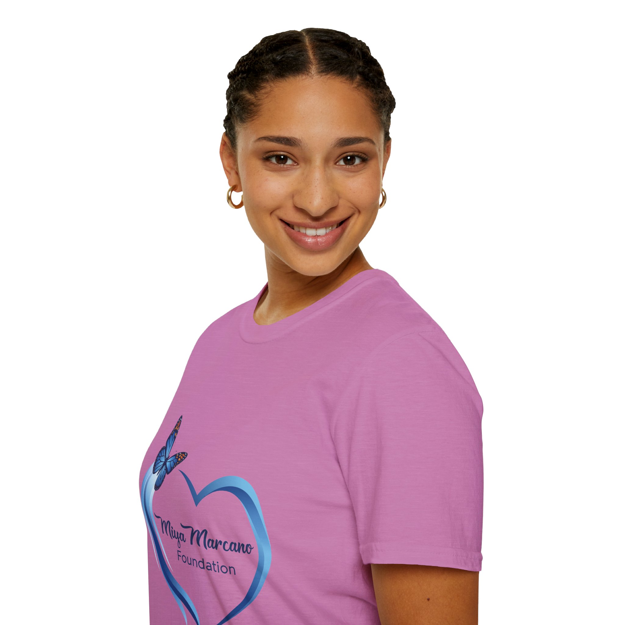 Foundation Heart T-Shirt — Miya Marcano Butterfly Charity Tee - Image 9