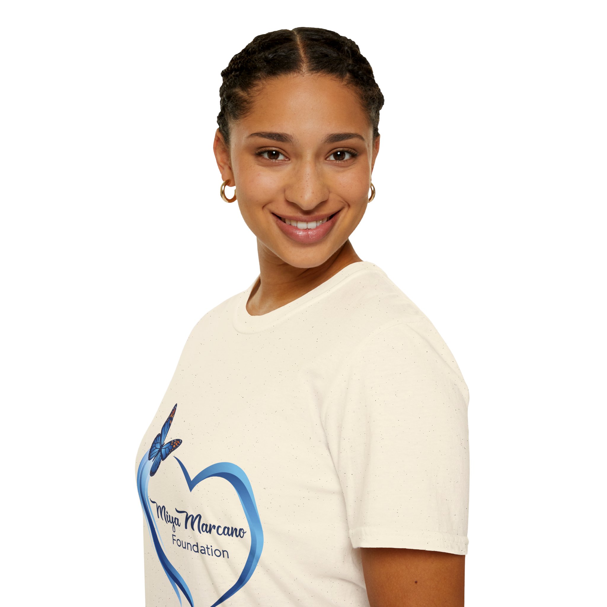 Foundation Heart T-Shirt — Miya Marcano Butterfly Charity Tee - Image 7